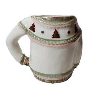 Jenny Parkhurst Sweater Mug. Christmas Sweater 4.5" Tall. Gift. BNC
